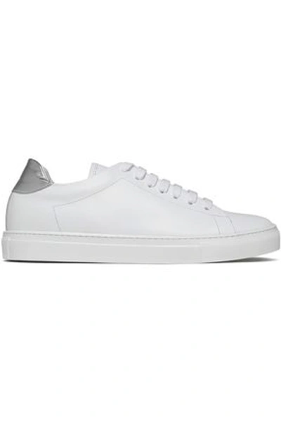 Iris & Ink Tanya Leather Sneakers In White