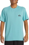 Quiksilver Everyday Surf Short Sleeve Rashguard In Marine Blue