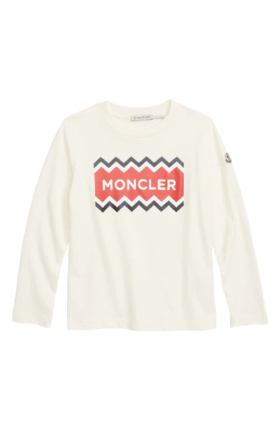 Moncler Logo Tee In White