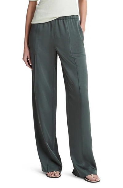 Vince Wide Leg Pull-on Pants In Night Pine