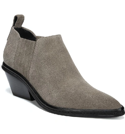 Vince Women's Farly Pointed Toe Suede Mid-heel Ankle Booties In Clay Suede