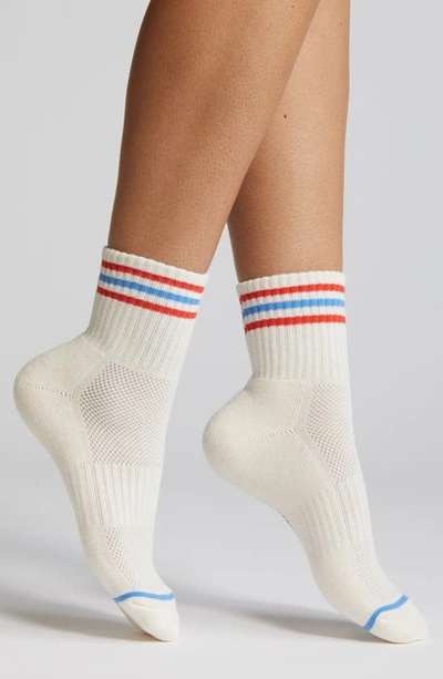 Le Bon Shoppe Girlfriend Quarter Socks In Leche