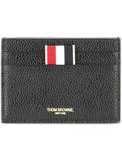 Thom Browne Grosgrain Trim Cardholder - Black