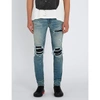 Amiri Leather Patch Slim-fit Skinny Jeans In Classic Indigo