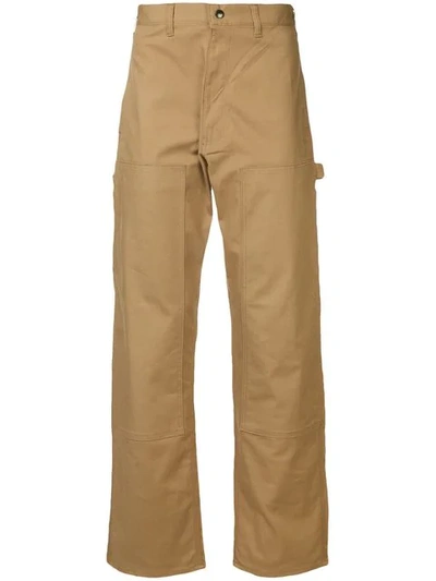 N.hoolywood N. Hoolywood Straight Fit Trousers - Brown