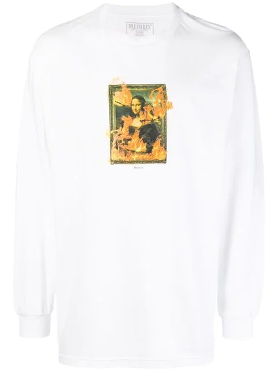 Pleasures Mona Lisa On Fire T-shirt - White