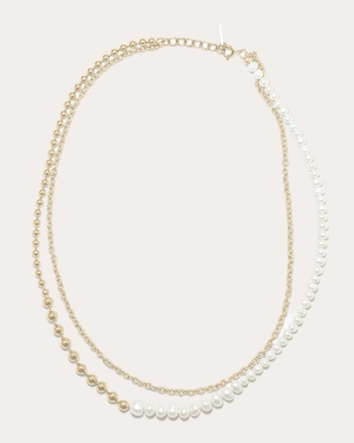 Completedworks Women's Forgotten Seas Necklace In Gold/pearl