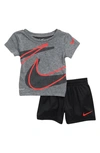 Nike Babies' Dry Dropset T-shirt & Shorts Set In Black