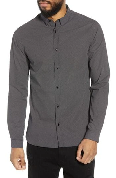 The Kooples Tequila Dots Slim Fit Button-down Shirt In Dark Navy