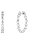 Bony Levy In-out Hoop Earrings In White Gold