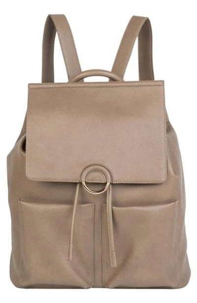 Urban Originals The Thrill Vegan Leather Backpack - Beige In Taupe