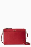 Kate Spade Cameron Street Clarise Leather Shoulder Bag - Red In Sienna