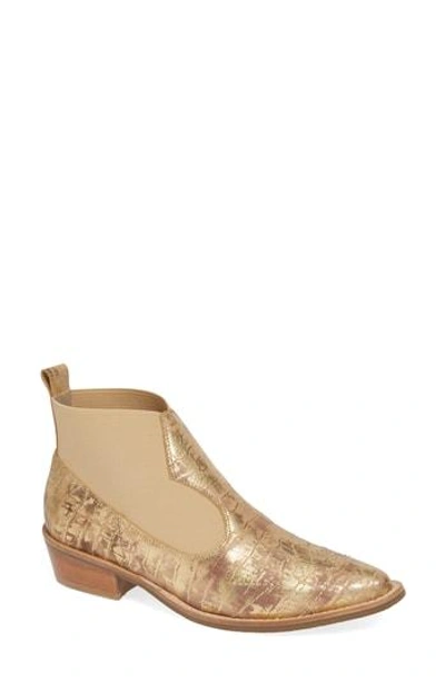 Matisse Sweet Jane Bootie In Gold Leather
