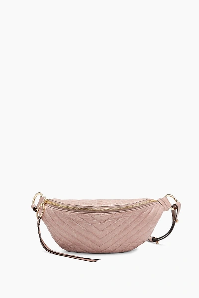 Rebecca Minkoff Edie Large Leather Sling Belt Bag In Mink