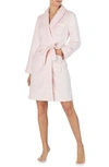 Lauren Ralph Lauren Short Fleece Robe In Pink