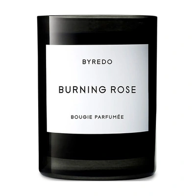 Byredo Burning Rose Scented Candle 70 G In White
