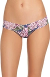 Hanky Panky Florentina Signature Lace Low-rise Thong In Purple Multi