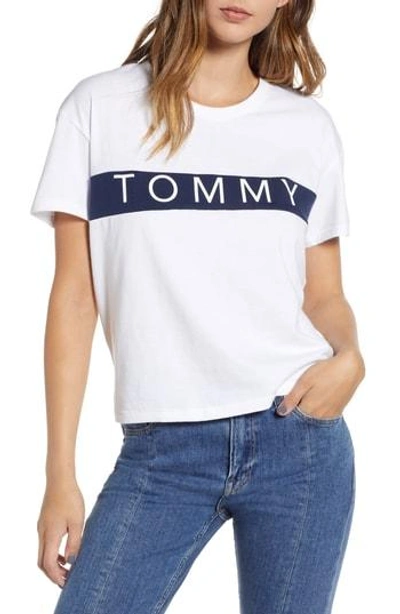 Tommy Jeans Tommy Bold Logo Tee In Bright White