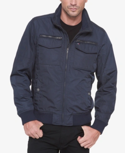 Tommy Hilfiger Men's Four-pocket Filled Performance Jacket In Navy