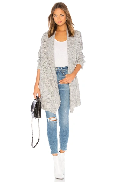 Lovers & Friends Lovers + Friends Ribbed Cardigan In Grey. In Heather Grey