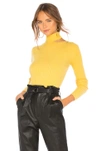 Lovers & Friends Lovers + Friends Cut Out Mockneck Sweater In Yellow.