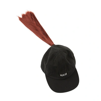 Doublet Hair Cap In Black/red