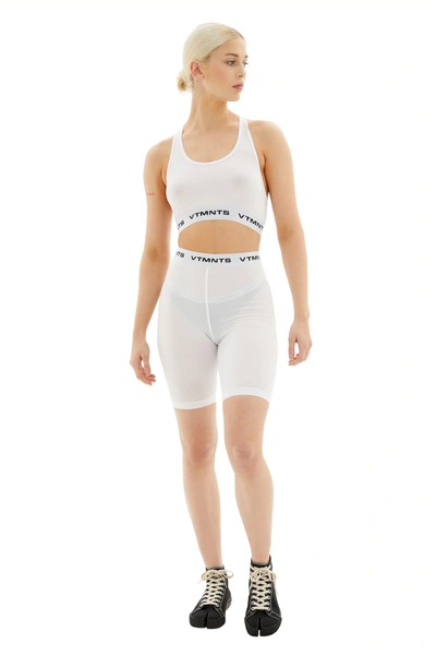 Vtmnts Logo Cycling Shorts In White