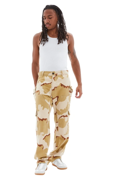 Btfl Double Cargo Pants In Desert Camo