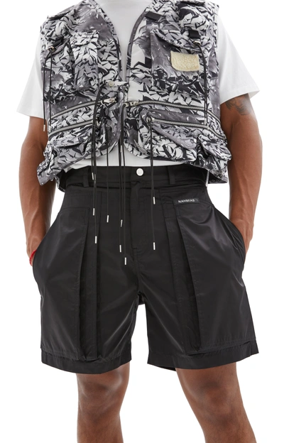 Nahmias Nylon Cargo Shorts In Black