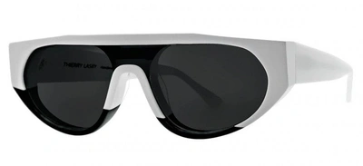 Thierry Lasry Kanibaly Sunglasses In White/black/grey