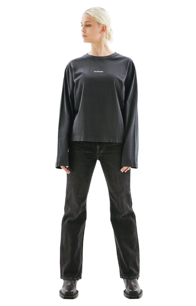 Acne Studios Long Sleeve T-shirt In Black