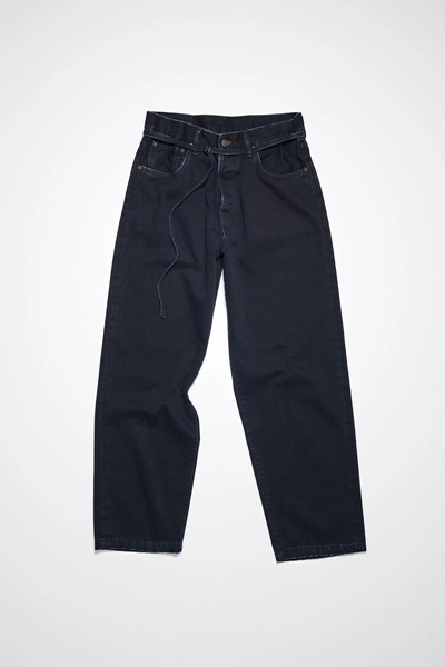 Acne Studios Loose Fit 1991 Jeans In Blue/black