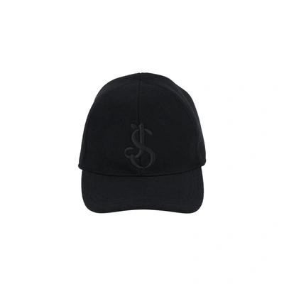 Jil Sander Cashmere Js Hat In Black