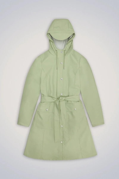 Rains Curve Jacket In Green