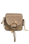 See By Chloé Small Joan Suede & Leather Crossbody Bag In Motty Grey