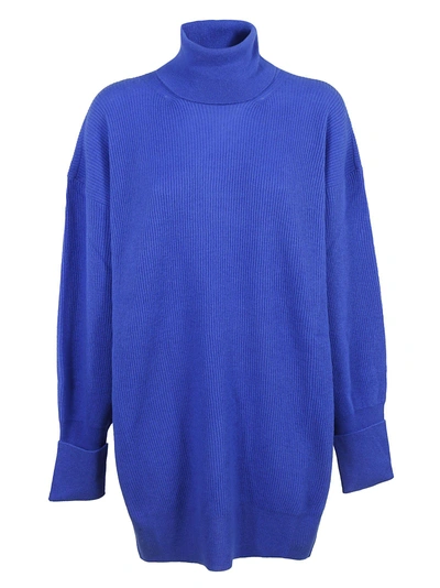 Maison Margiela Turtle Neck Sweater In Blue