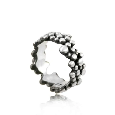 Karolina Bik Jewellery Molecular Ring White & Black