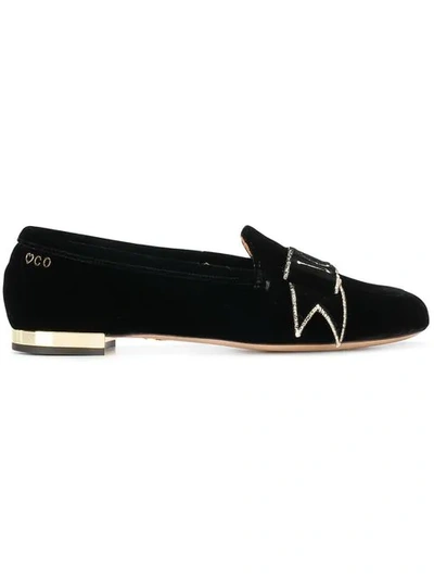 Charlotte Olympia Love Loafers In Black