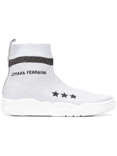 Chiara Ferragni Active Sneaker In Silver