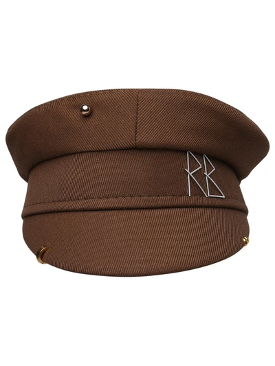 Ruslan Baginskiy Brown Linen Hat