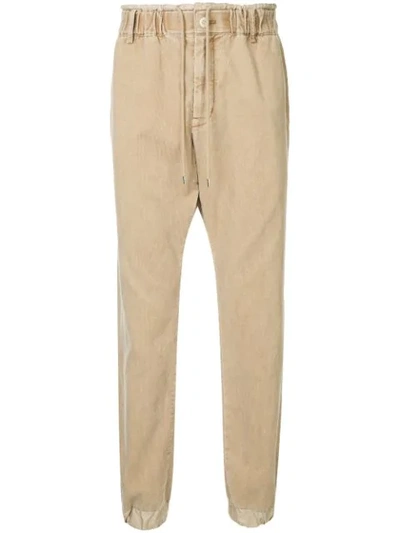 Sacai Straight-leg Corduroy Trousers - Brown