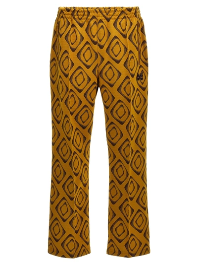 Needles Fancy Print Joggers In Yellow