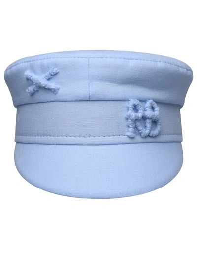 Ruslan Baginskiy Light Blue Linen Hat