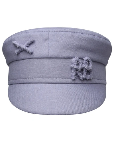 Ruslan Baginskiy Lilac Linen Hat In Lilla