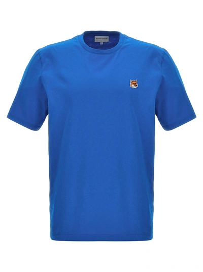 Maison Kitsuné Fox Head T-shirt In Blue