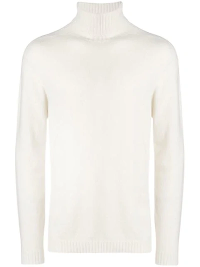Mauro Grifoni Cashmere Rollneck Jumper In White