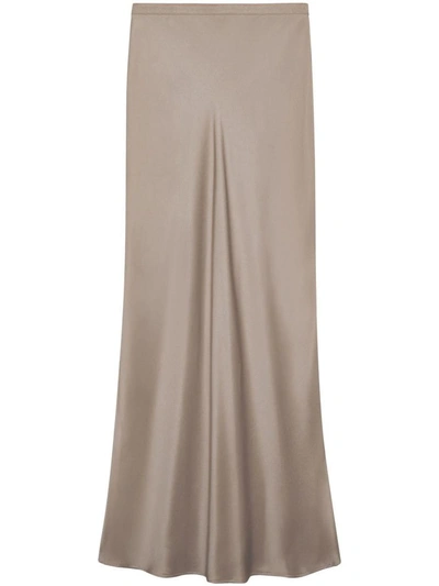 Anine Bing Bar Silk Maxi Skirt Clothing In Brown