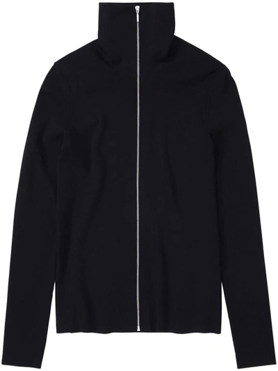 Closed Zip Cardigan Turtleneck Clothing In 100 Black