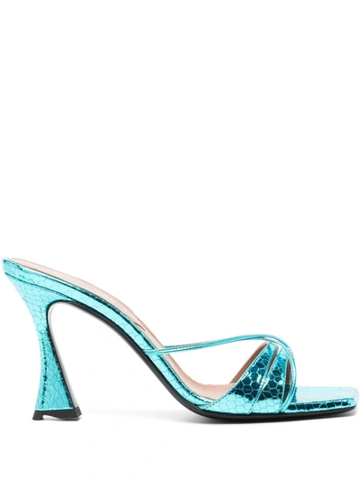 D’accori D'accori Mules In Chameleon Blue