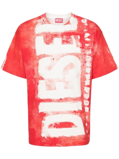 Diesel T-boxt-bisc Clothing In Red